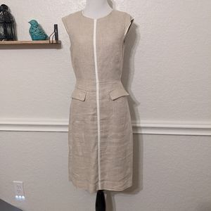 J. Crew Patch Pocket Linen Sheath Dress